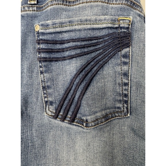 7 for All Mankind Dojo - Wide Leg Distressed Authentic Light Size 28 - Picture 13 of 13